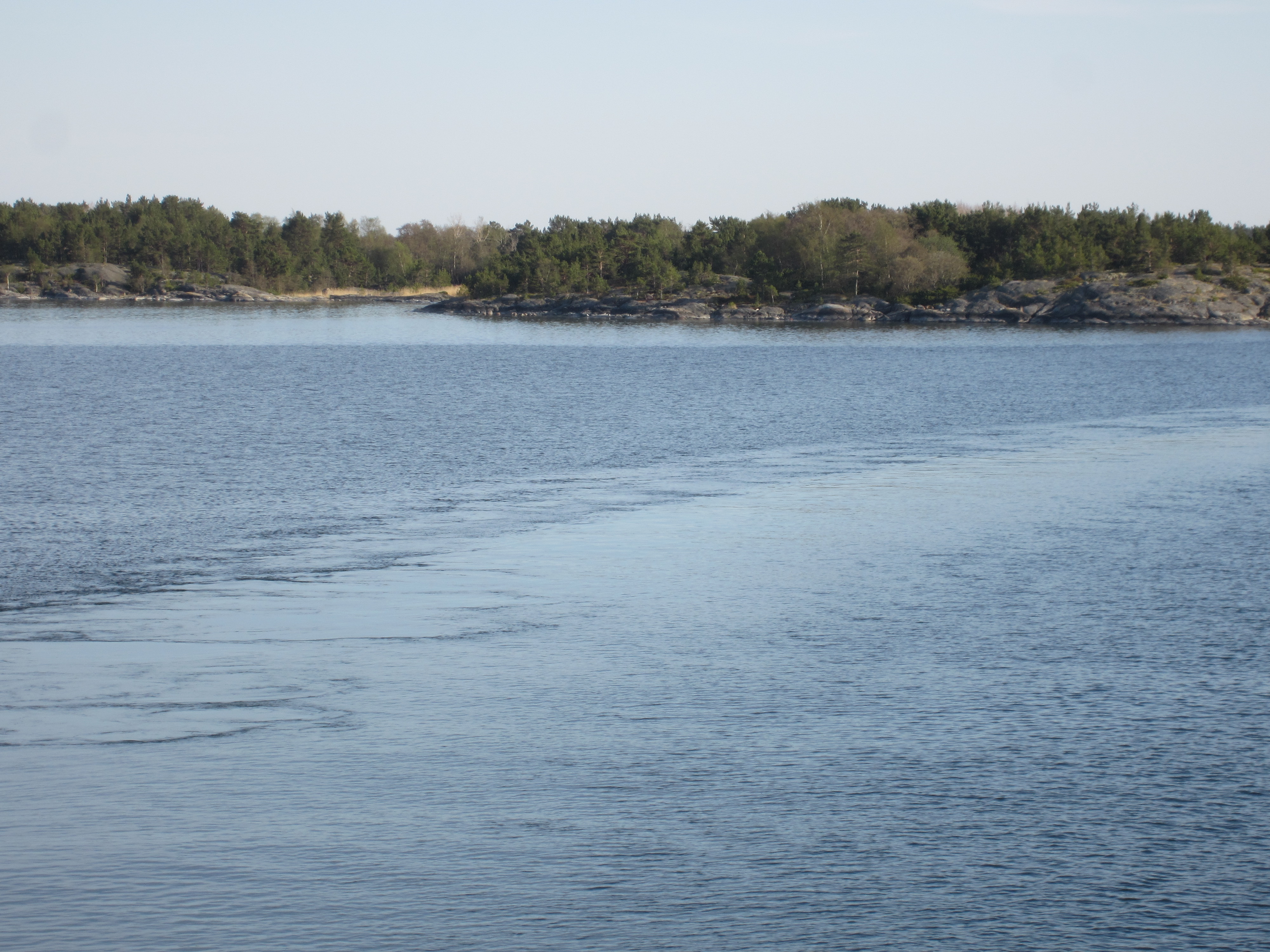 On the ferry